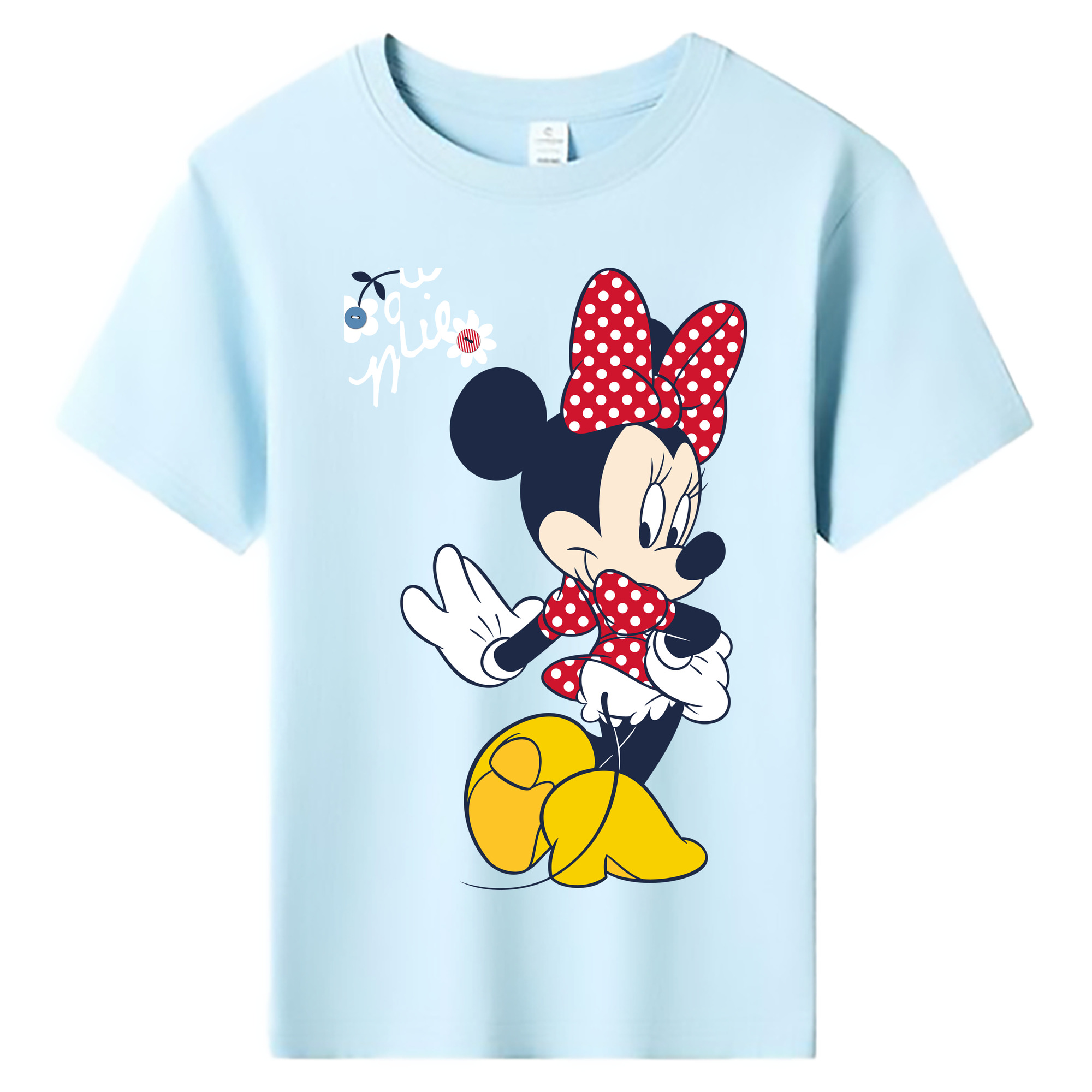 ミッキーマウス Mickey Mouse 綿100％キッズTシャツ（フロントプリント）